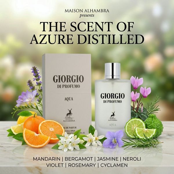عطر ادکلن خنک ترند مردانه جورجیو آرمانی آکوا دی جیو طوسی الحمبرا اصل