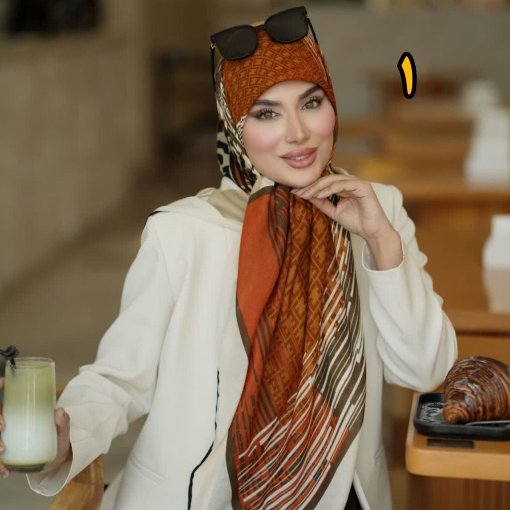 فروش اینترنتی روسری بهاره گارزا ژاکارد