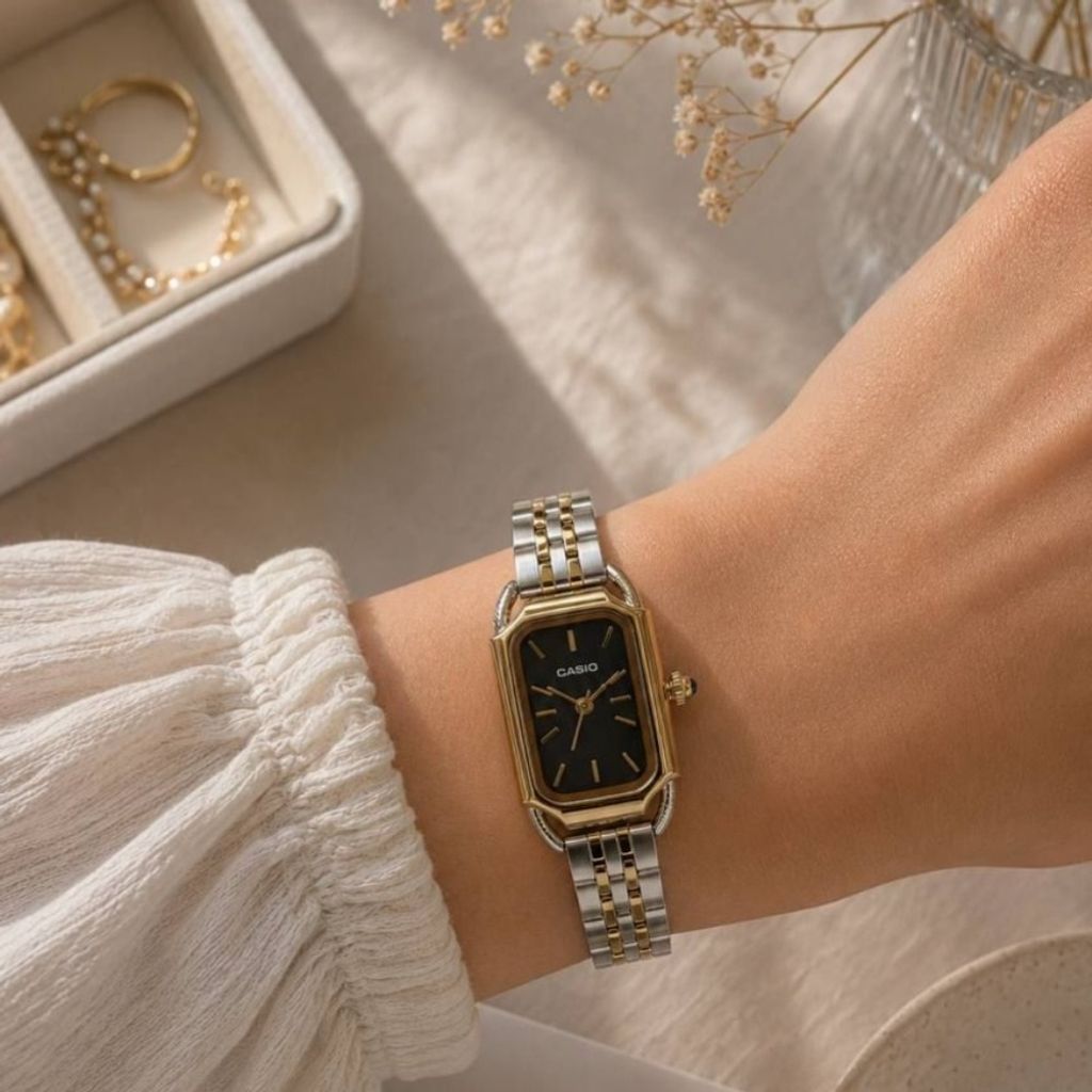 قیمت ⌚️ کاسیو تانک تمام استیل بدنه استیل بند استیل