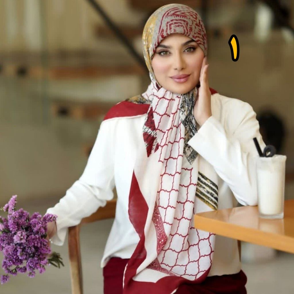 مشخصات روسری نخ ژاکارد گارزا قواره بزرگ