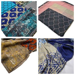 فروش اینترنتی روسری نخ ژاکارد گارزا قواره بزرگ