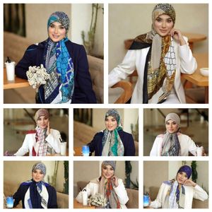 روسری نخ ژاکارد گارزا قواره بزرگ