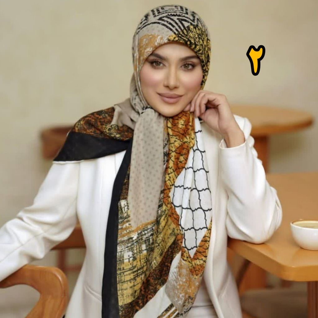 مشخصات روسری نخ ژاکارد گارزا قواره بزرگ