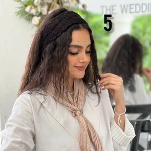 خرید اینترنتی دستمال گردنی ساتن پلیسه رنگی رنگی