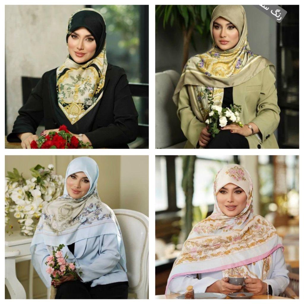 فروش اینترنتی روسری نخی کشمیر بهاره