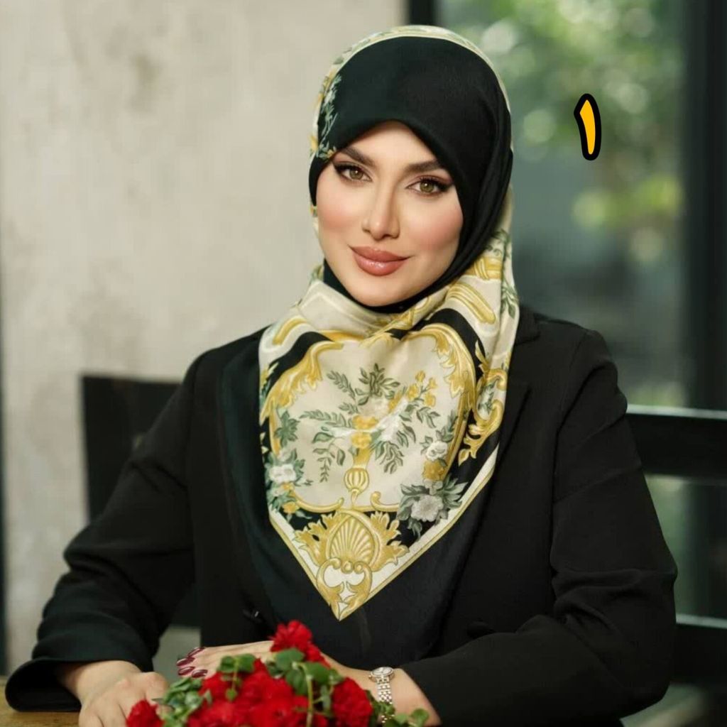 مشخصات روسری نخی کشمیر بهاره