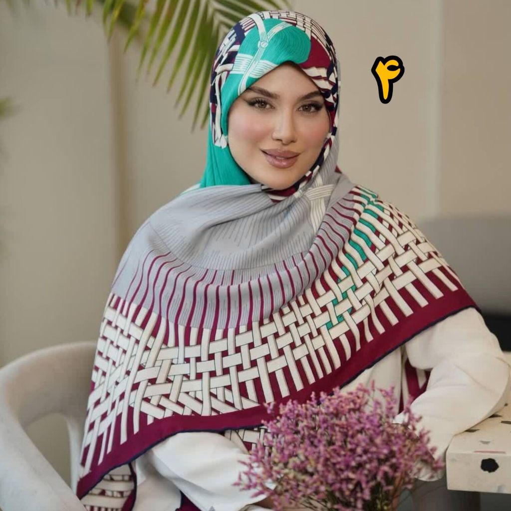خرید اینترنتی روسری نخی کجرا کشمیر چهار فصل