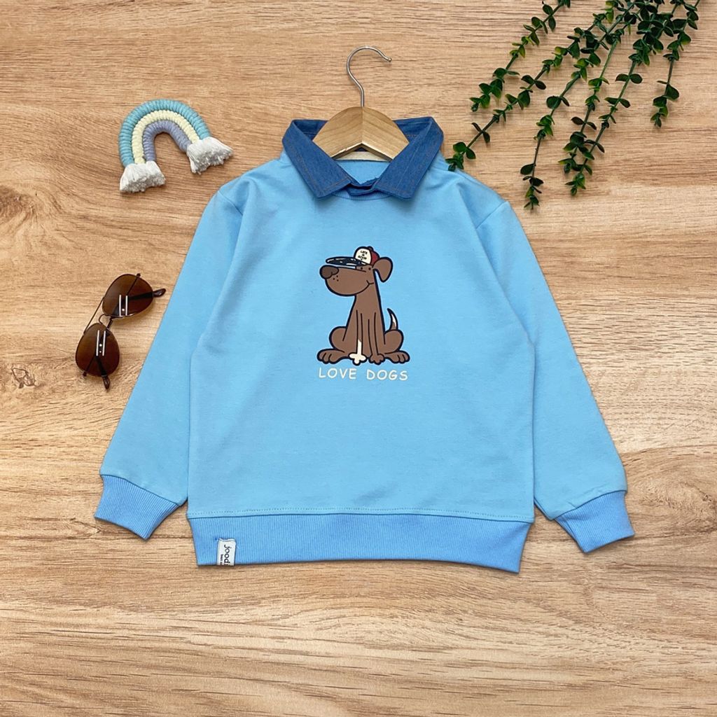 خرید اینترنتی قیمت دورس یقه دار پسرانه مدل DOG