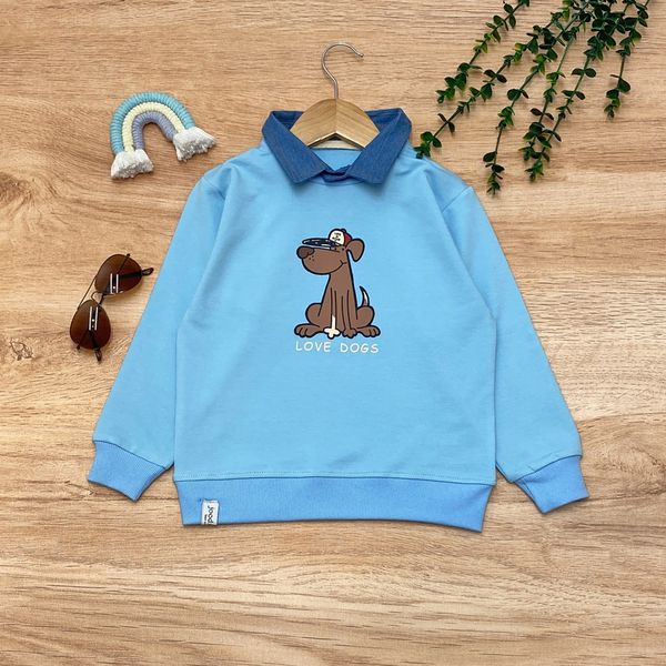 دورس یقه دار پسرانه مدل DOG