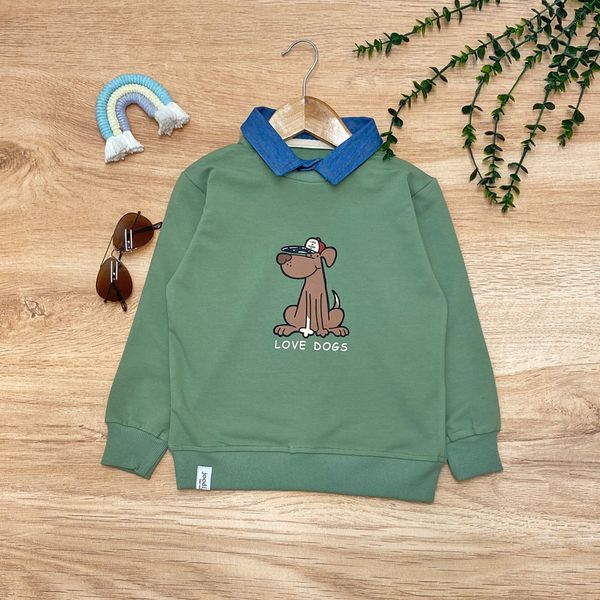 دورس یقه دار پسرانه مدل DOG
