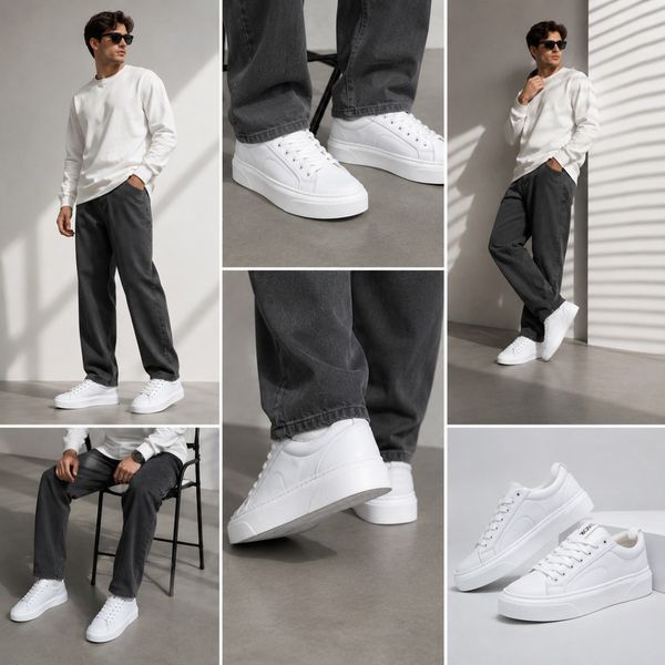 ونس ترند و پرطرفدار طرح دیور سفید تمام Vans Dior