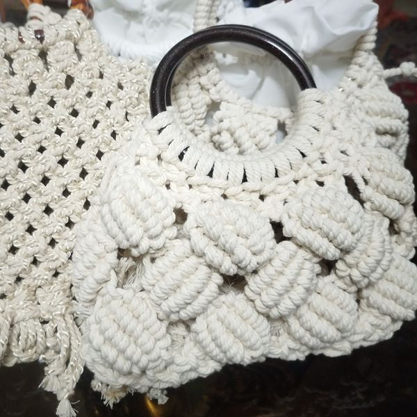کیف مکرومه مدل فندقی