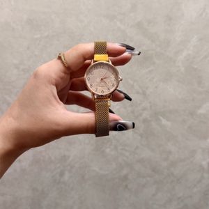 قیمت ارزان ساعت دخترانه فلزی بند مگنتی