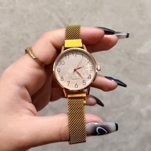 خرید انلاین ساعت دخترانه فلزی بند مگنتی