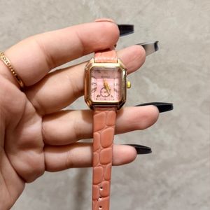 قیمت ساعت مچی زنانه BAOKE بند و صفحه صورتی