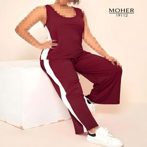 خرید اینترنتی قیمت ست تاپ و شلوار اسپورتی سایز بزرگ زنانه