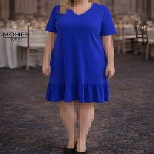 خرید اینترنتی قیمت لباس مجلسی زنانه سایز بزرگ پایین چین دار کاربنی