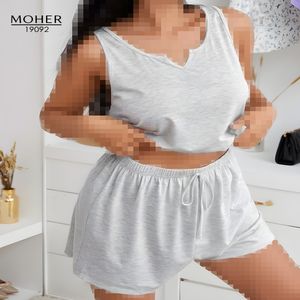 خرید اینترنتی قیمت ست کراپ و شورت سایز بزرگ