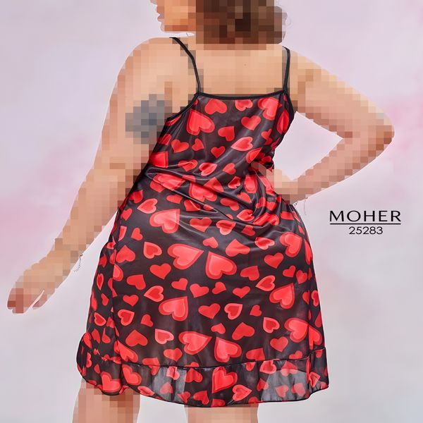 لباس خواب زنانه سایز بزرگ طرح قلب