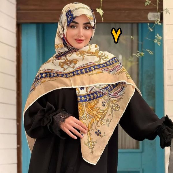 روسری نخ پنبه بهاره تابستانه