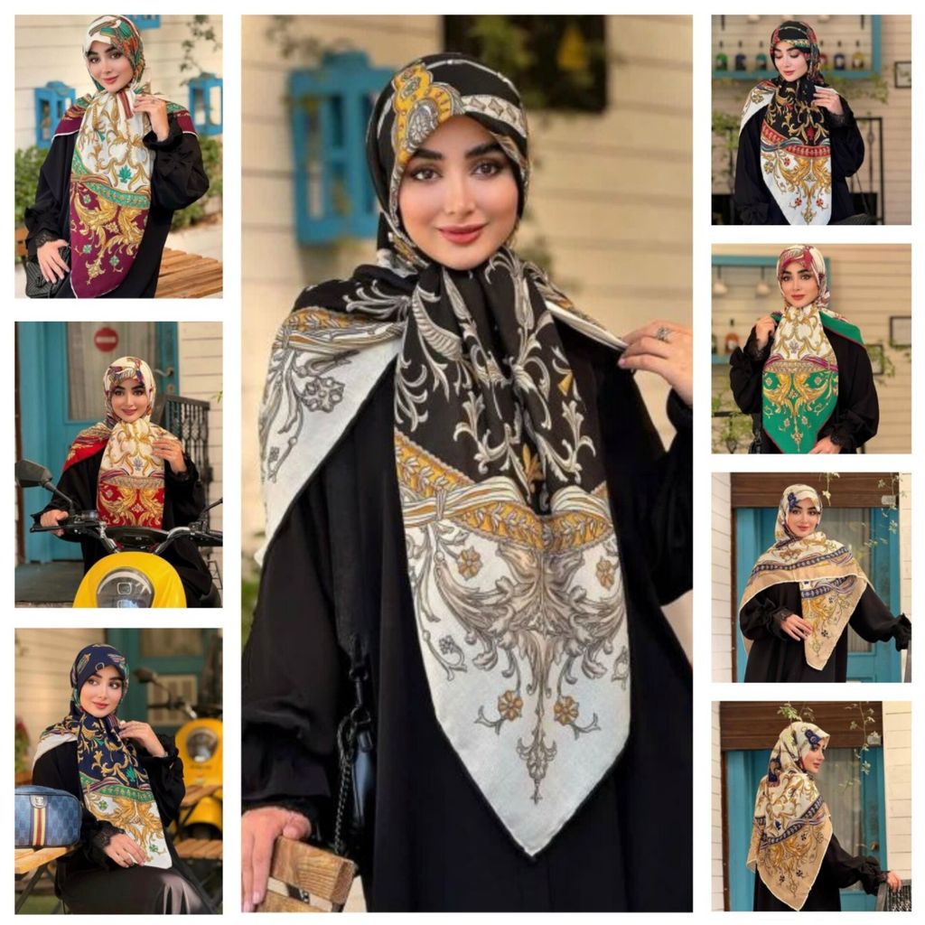 قیمت روسری نخ پنبه بهاره تابستانه