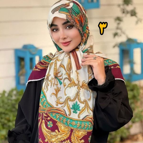 روسری نخ پنبه بهاره تابستانه