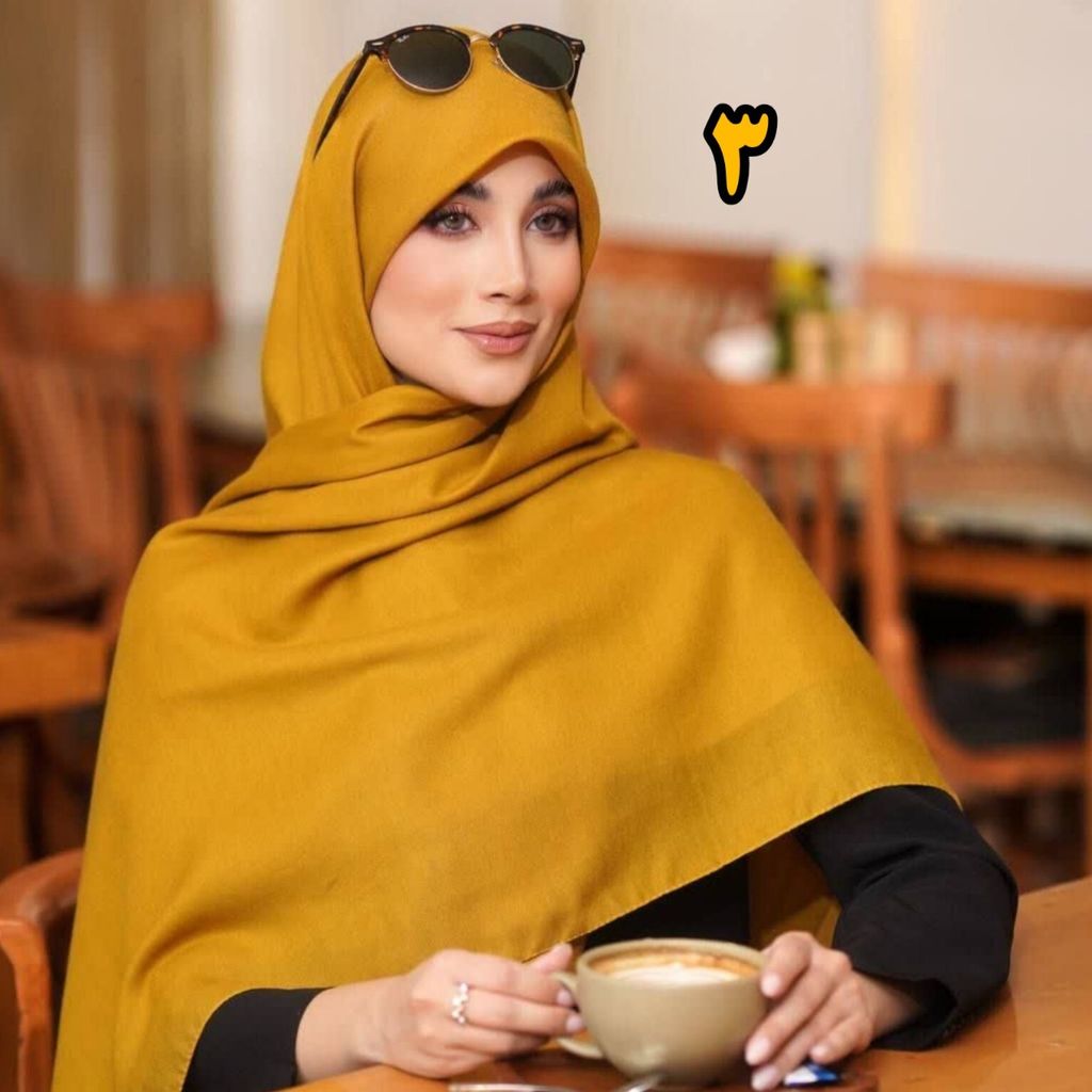 خرید انلاین روسری نخی سیا اسکارف قواره بزرگ