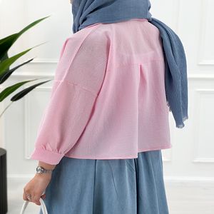 خرید اینترنتی قیمت شومیز آستین بلند زنانه رونیکا - صورتی