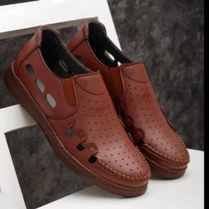 فروش اینترنتی کفش مردانه تابستانی مدل آتن رنگ عسلی