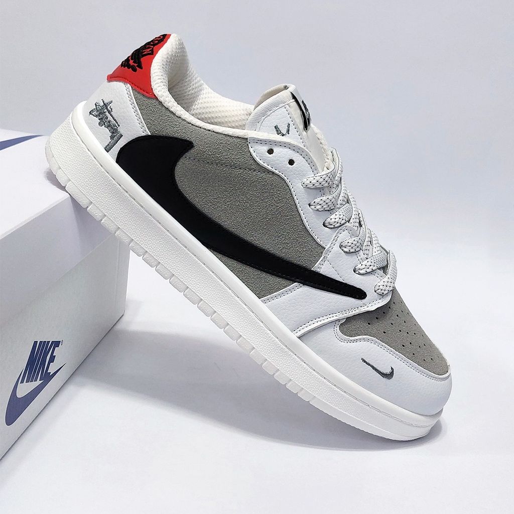 خرید انلاین کتانی ترند نایک جردن تراویس استاسی سفید طوسی Jordan Travis Stussy