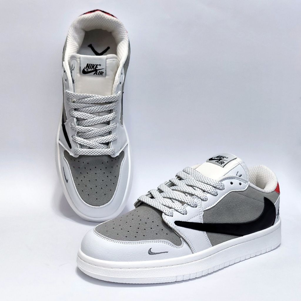 قیمت کتانی ترند نایک جردن تراویس استاسی سفید طوسی Jordan Travis Stussy