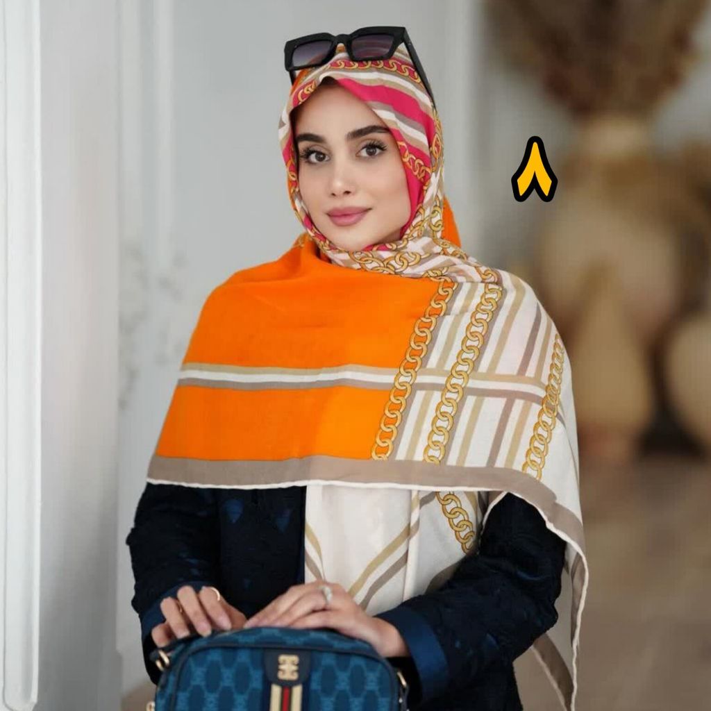 مشخصات روسری نخی سیااسکارف متریال وارداتی