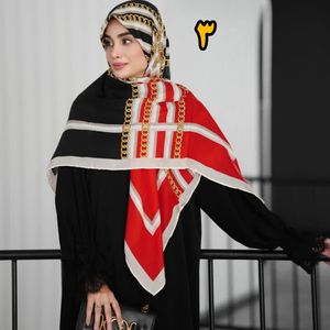 خرید اینترنتی روسری نخی سیااسکارف متریال وارداتی