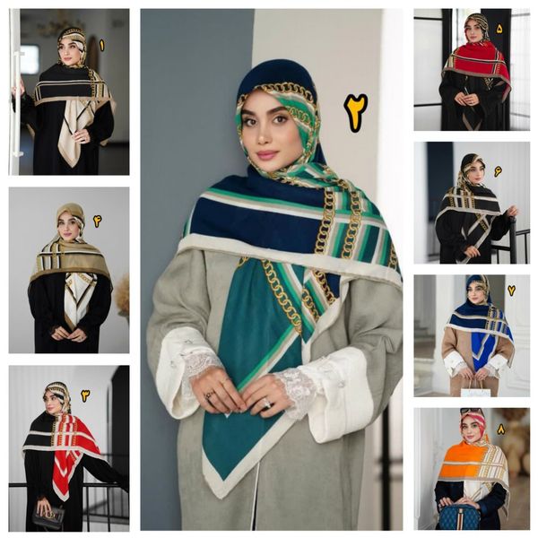 روسری نخی سیااسکارف متریال وارداتی