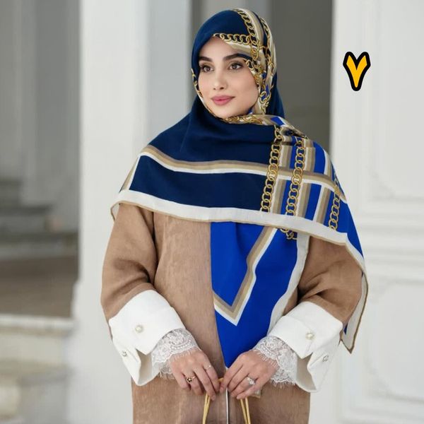 روسری نخی سیااسکارف متریال وارداتی