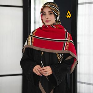 فروش اینترنتی روسری نخی سیااسکارف متریال وارداتی