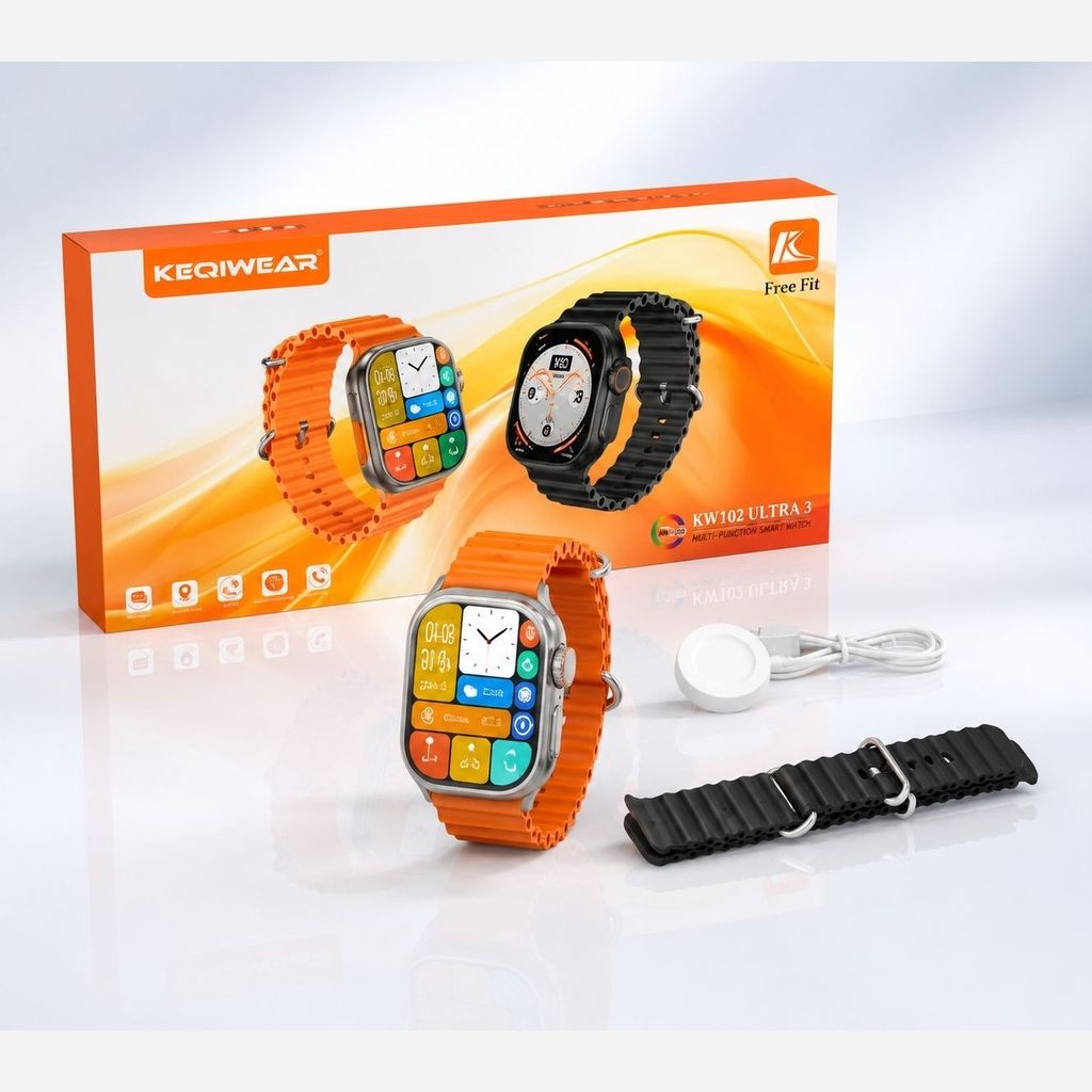 فروش اینترنتی ساعت هوشمند KEQIWEAR مدل KW102 Ultra 3