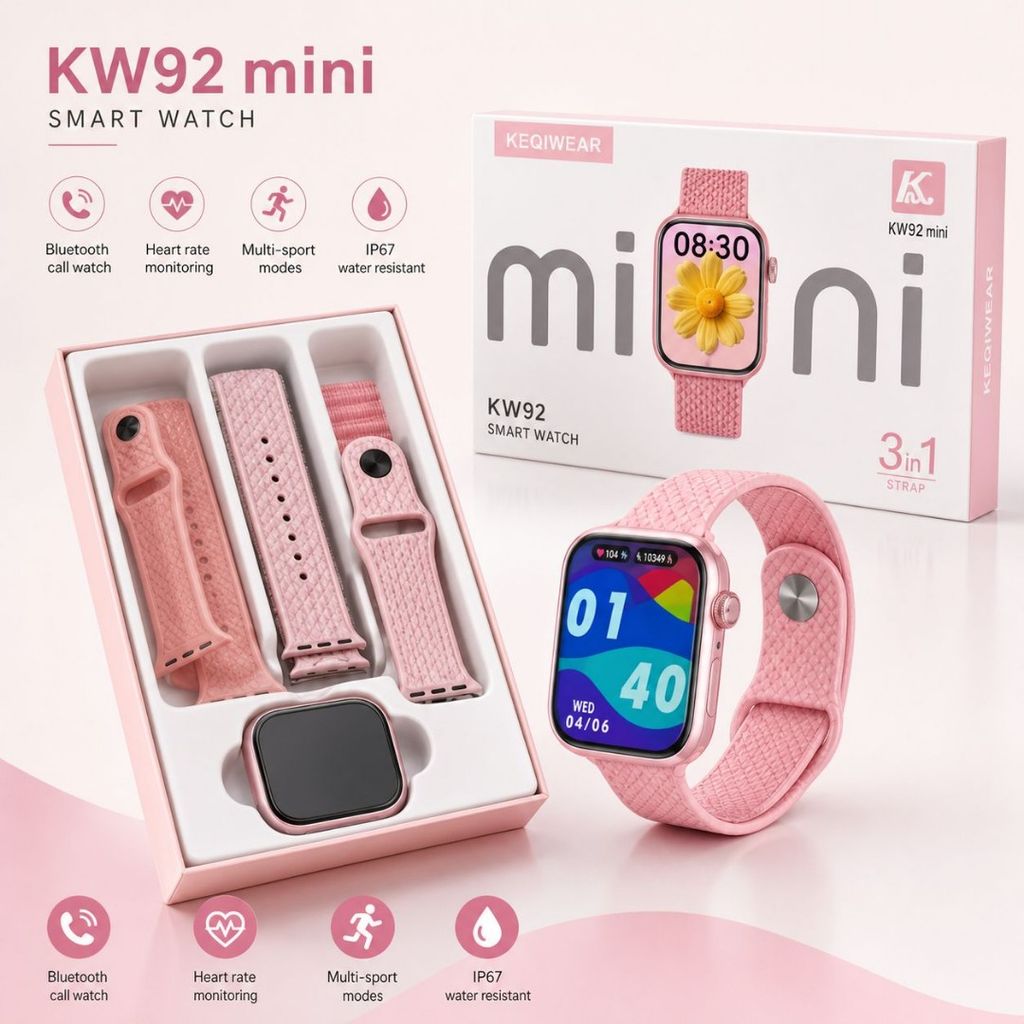 خرید اینترنتی ساعت هوشمند Keqiwear مدل KW92 Mini