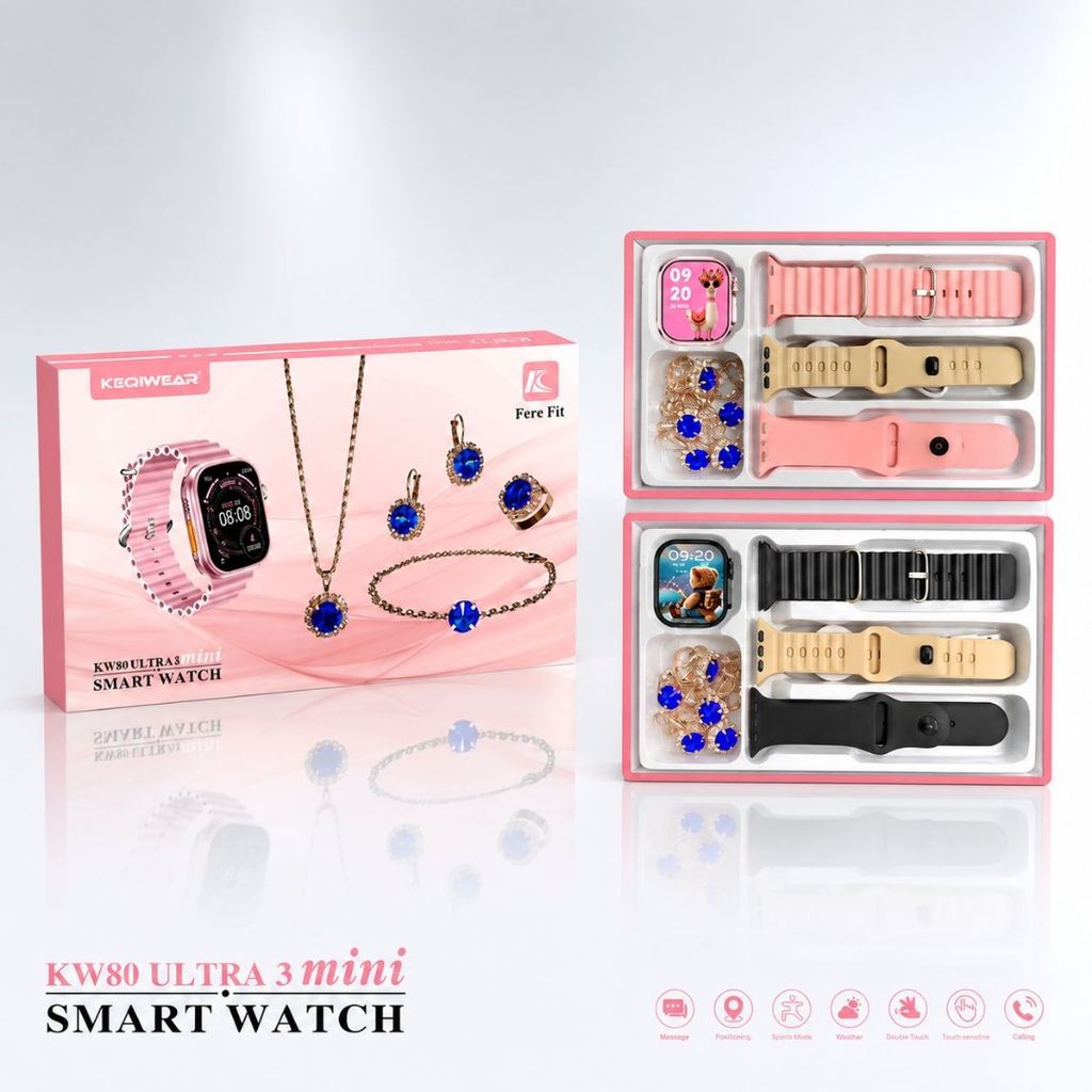 مشخصات ساعت هوشمند Keqiwear مدل Kw80 Ultra3 mini