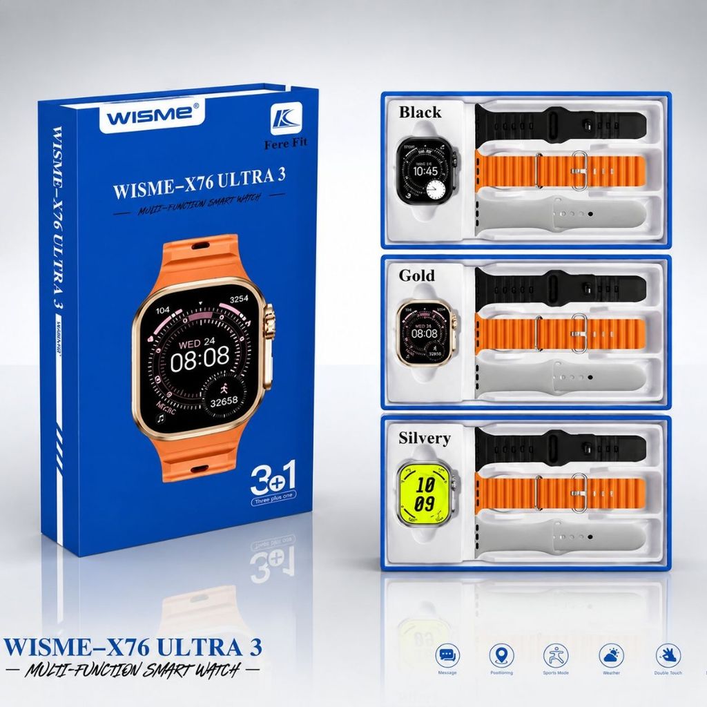 خرید اینترنتی ساعت هوشمند Wisme مدل WismeX76 Ultra3