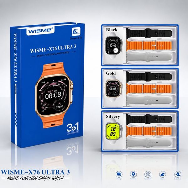 ساعت هوشمند Wisme مدل WismeX76 Ultra3