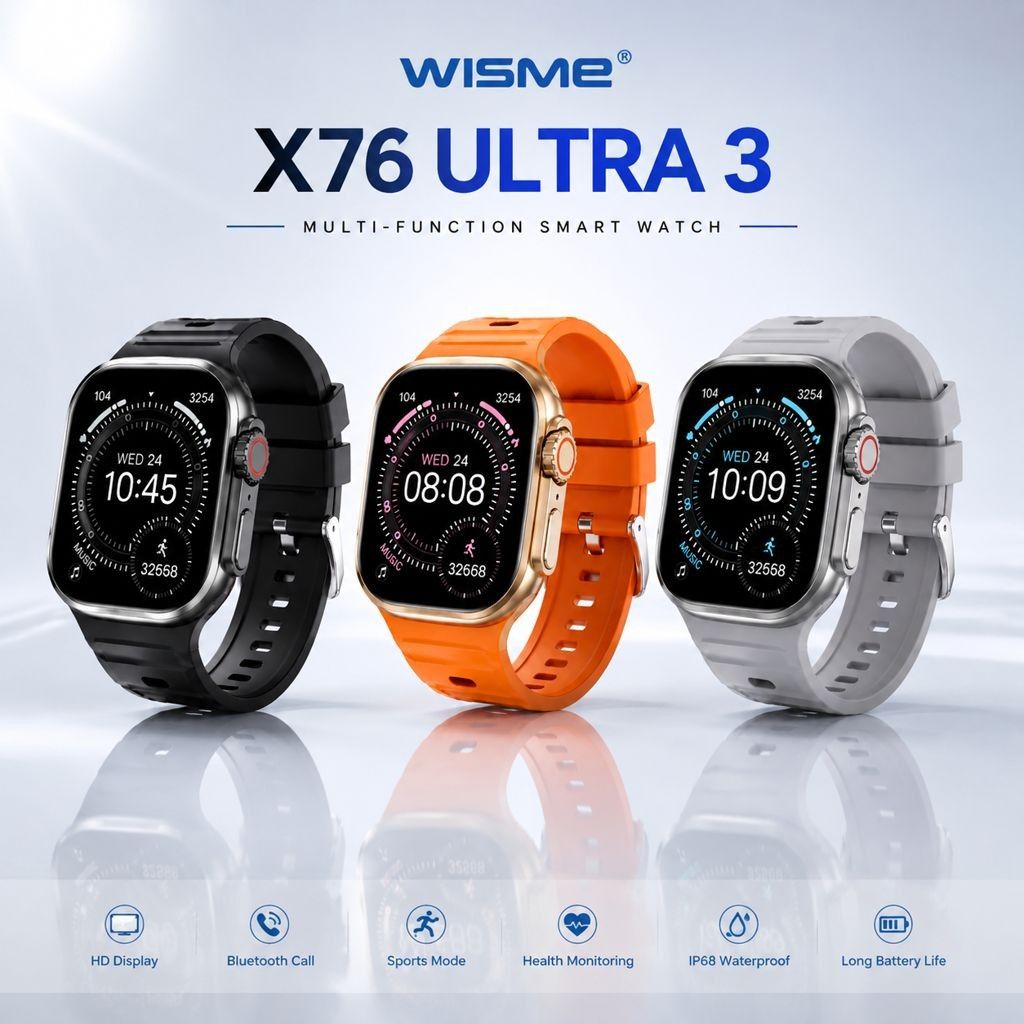 قیمت ارزان ساعت هوشمند Wisme مدل WismeX76 Ultra3