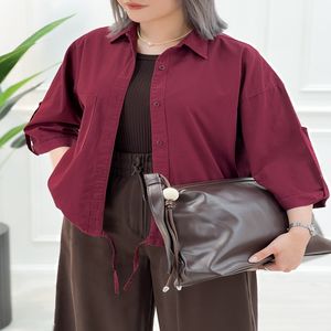 خرید اینترنتی قیمت شومیز زنانه جلو دکمه آرزو