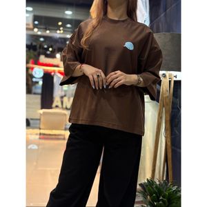 خرید اینترنتی قیمت تیشرت باکسی گلدوزی آدمک