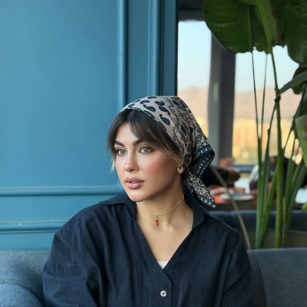 مینی اسکارف نخ وارداتی