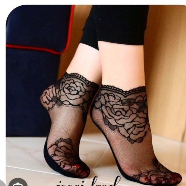 جوراب مجلسی گیپور طرح دار