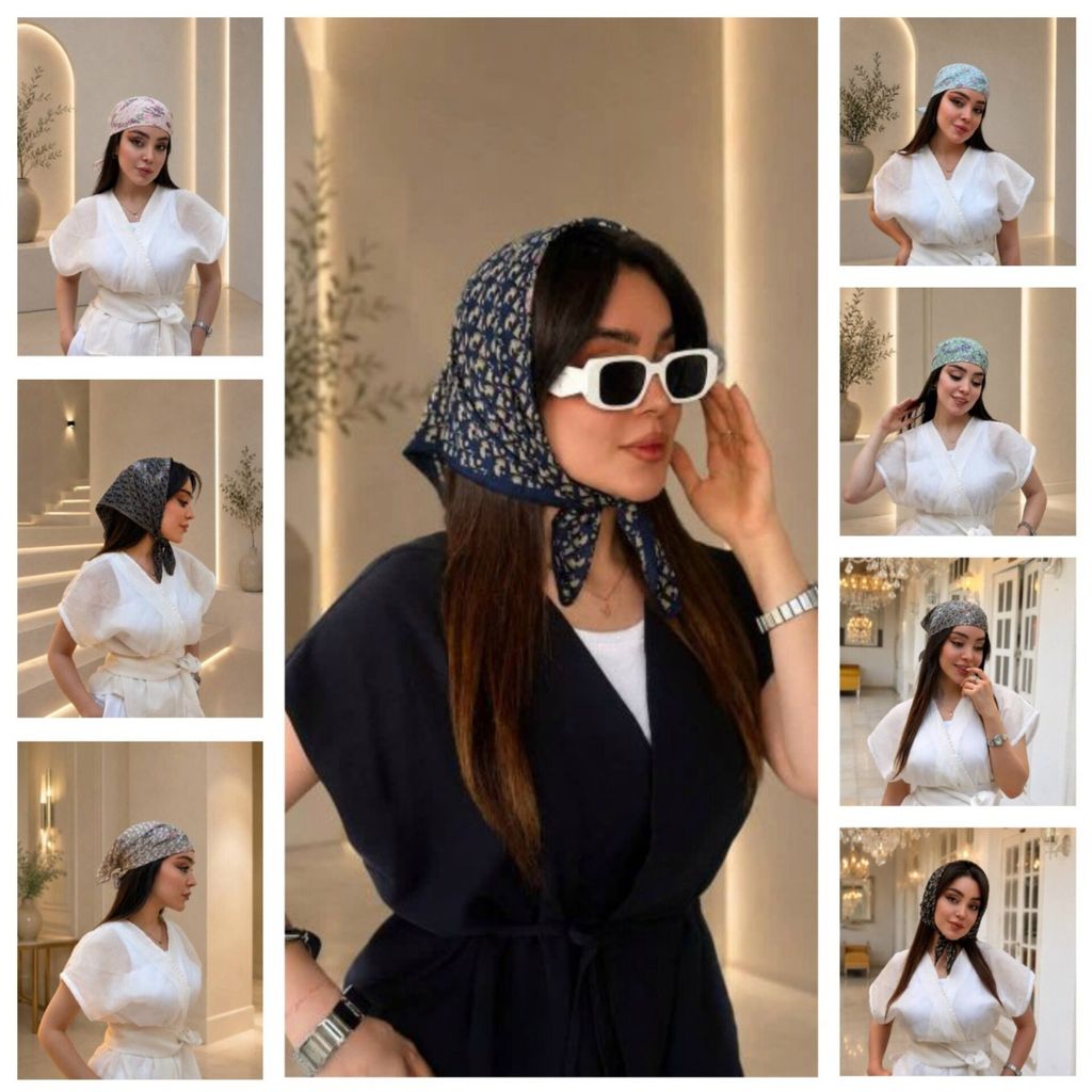 خرید انلاین مینی اسکارف نخی وارداتی