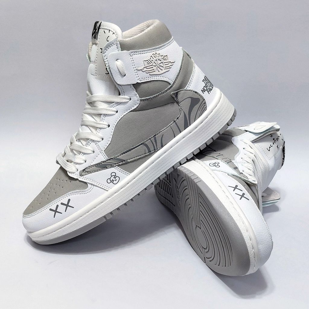 خرید انلاین کتانی ساقدار نایک جردن تراویس طرح جدید نورث فیس Nike Jordan Travis