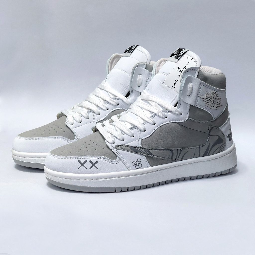 خرید انلاین کتانی ساقدار نایک جردن تراویس طرح جدید نورث فیس Nike Jordan Travis