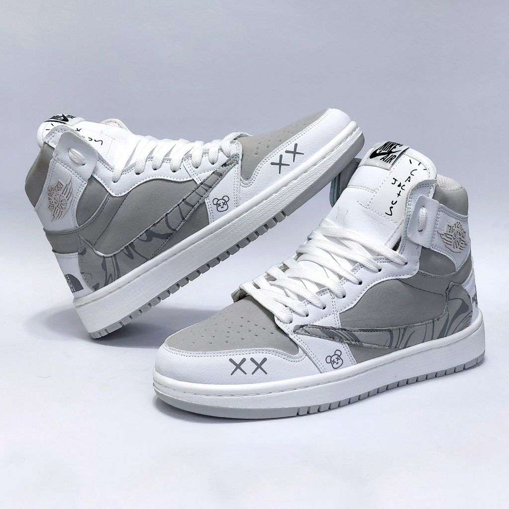 خرید اینترنتی کتانی ساقدار نایک جردن تراویس طرح جدید نورث فیس Nike Jordan Travis
